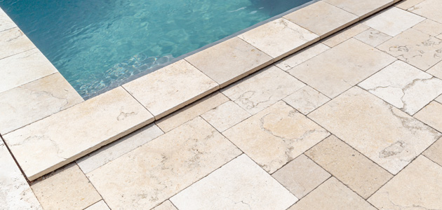 Travertin Poolplatten