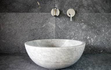 Naturstein Waschbecken Marmor Afyon grau - Vessel