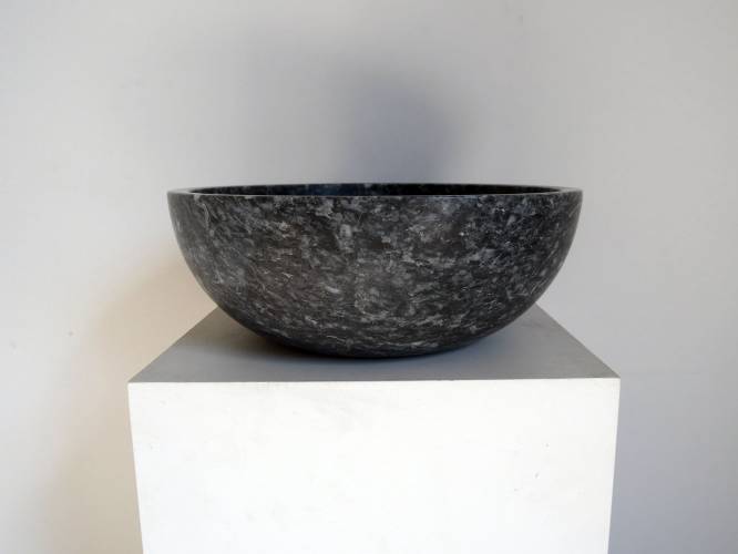 Marmor Waschbecken in grau schwarzer Farbe f�r das Bad